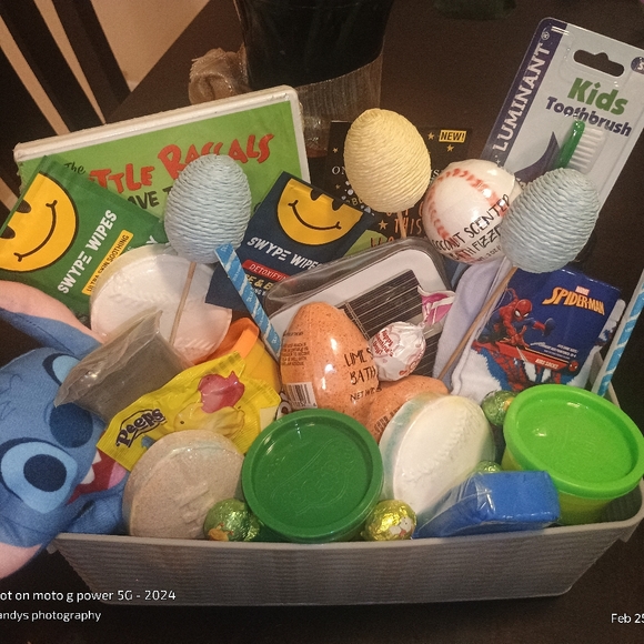 Boys Easter basket. 10 and under boys Easter basket custom Easter basket - Picture 2 of 4